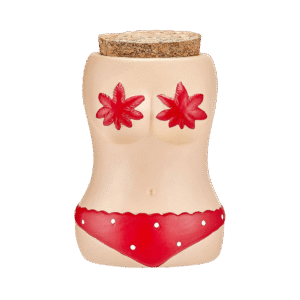 BIKINI STASH JAR W/ RED BIKINI