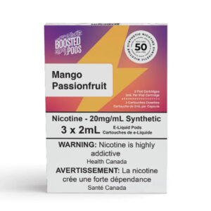 Boosted pods STLTH Compatible - Mango Passionfruit  - 50MG HIT - Synthetic Nicotine