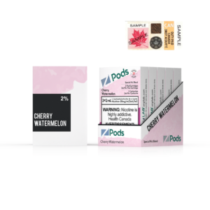 Z pods STLTH Compatible - Cherry Watermelon - Supreme Nic Blend 2% with 50MG Throat Hit