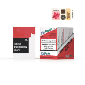 Z pods STLTH Compatible - Cherry Watermelon Grape - Supreme Nic Blend 2% with 50MG Throat Hit