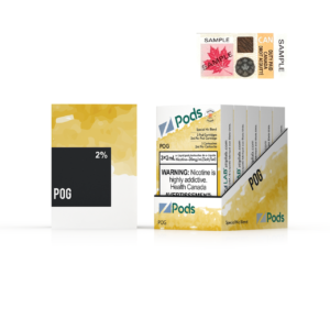 Z pods STLTH Compatible -  POG - Supreme Nic Blend 20MG with 50MG Throat Hit