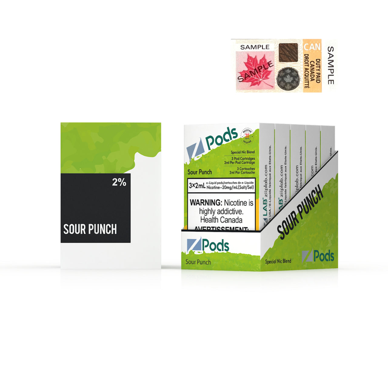 Z pods STLTH Compatible - Fruit Nectar Sling - Supreme Nic Blend 20MG with 50MG Throat Hit