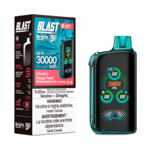 Drip'n Fasta Blast Disposable Vape - 30K Puffs - Mango Peach Watermelon Ice