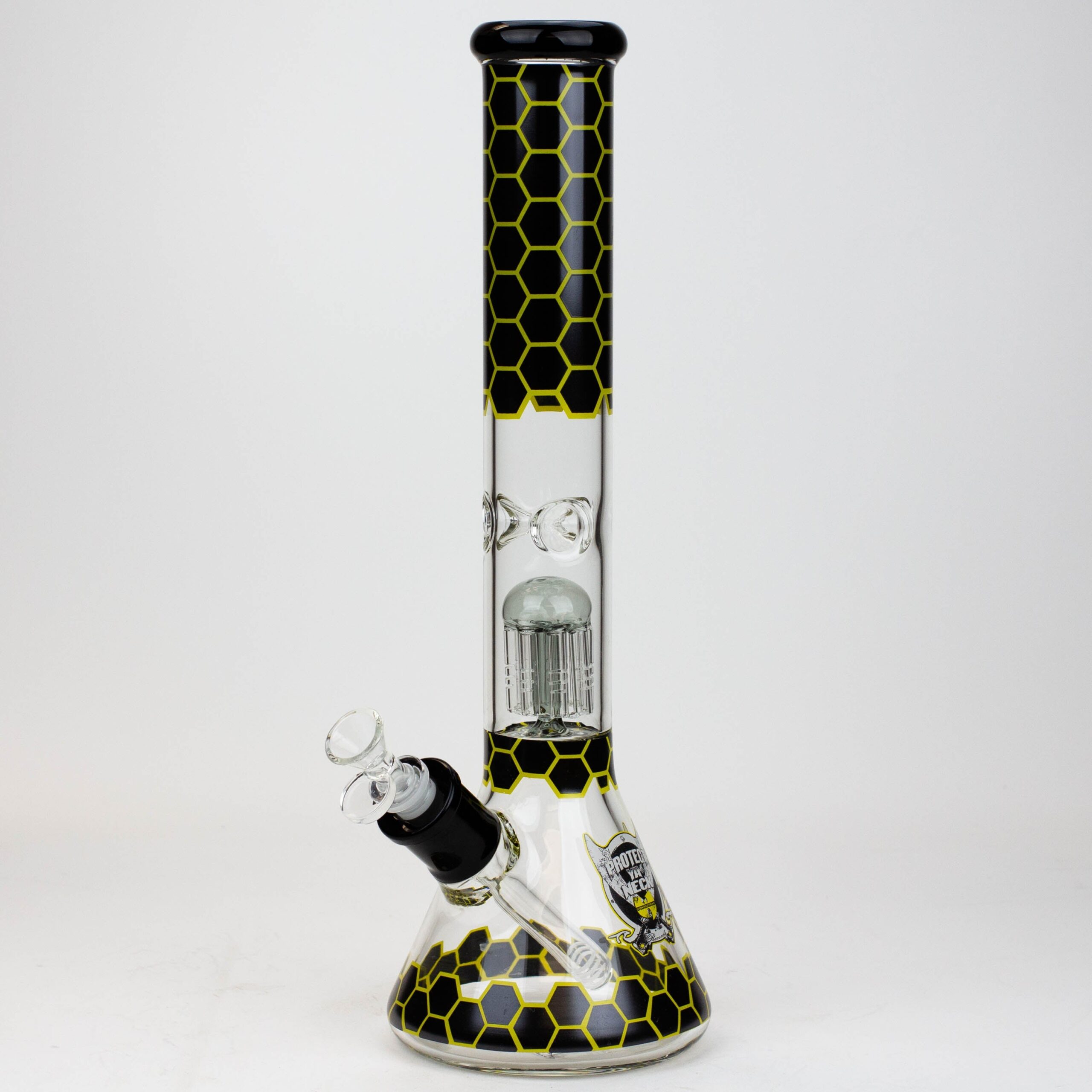 PROTECT YA NECK-15.5 Inches- Tree Arm Percolator Glass Bong