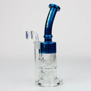 AQUA 2-in-1 Dual Barrel Diffuser Glass Bong - 12 Inches
