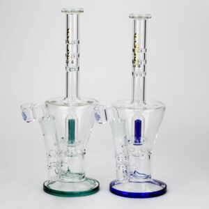 13" AQUA Glass 2-in-1 Sowerhead Percolator Glass Bong