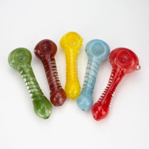 4.5 Inches - Soft Glass Hand Pipe -  Pack of 2