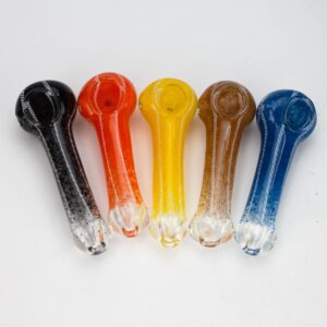 5 Inches - Soft Glass Hand Pipe -  Pack of 2