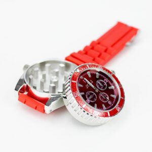 2-in-1 - 1.6 inch 2 Pieces Zinc Alloy Watch Grinder - Red