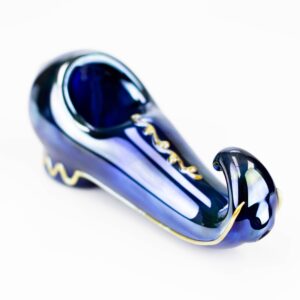 Electroplated Metallic Shoe Glass Pipe - 5.5 Inches