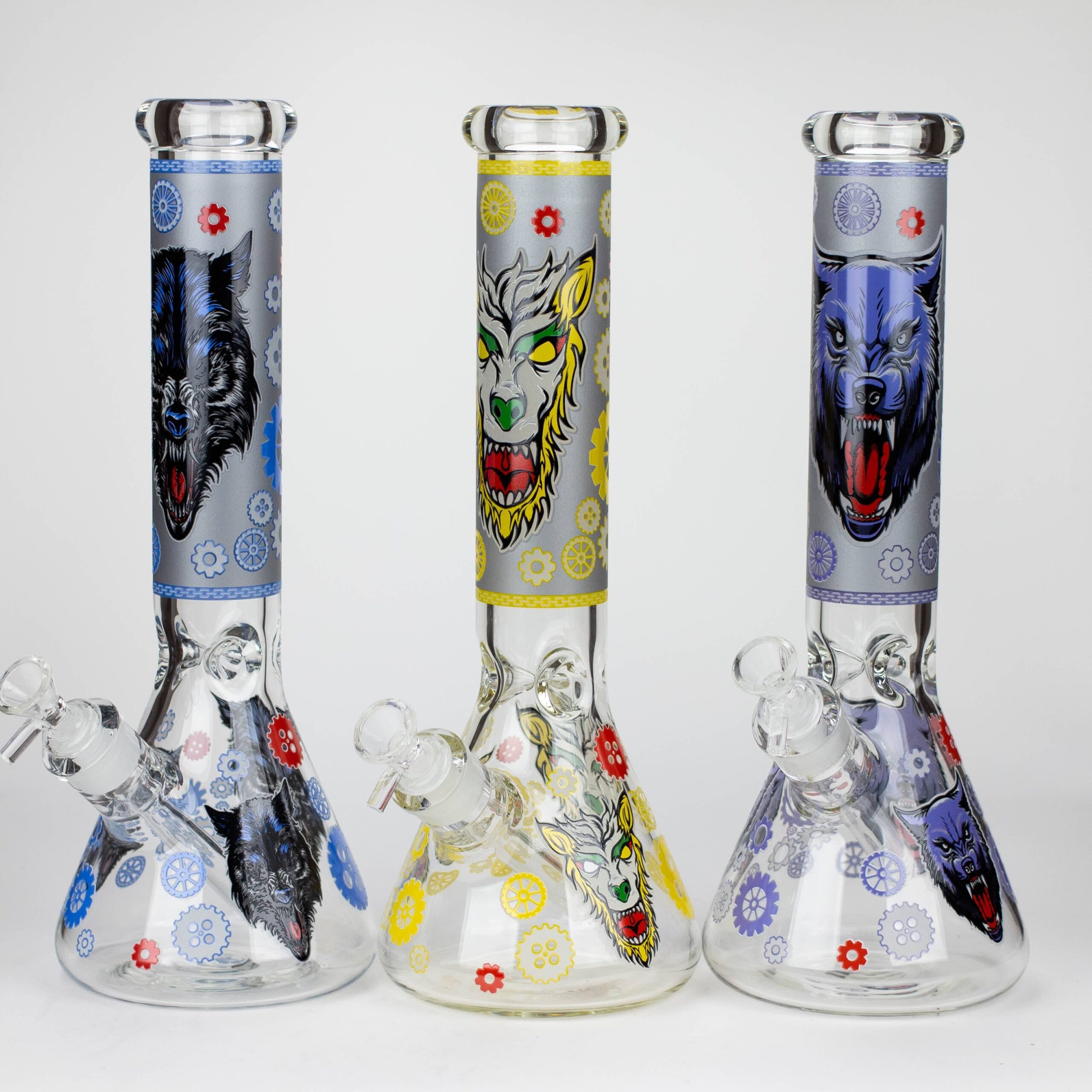 JJ WOLF GLOW IN THE DARK - GLASS BONG