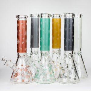 Glow In The Dark Glass Bong - 14 Inches