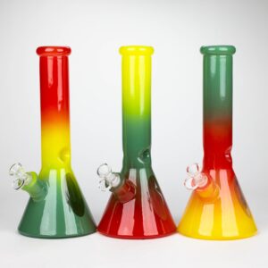 12.5" Soft glass 7mm Beaker Water Bong