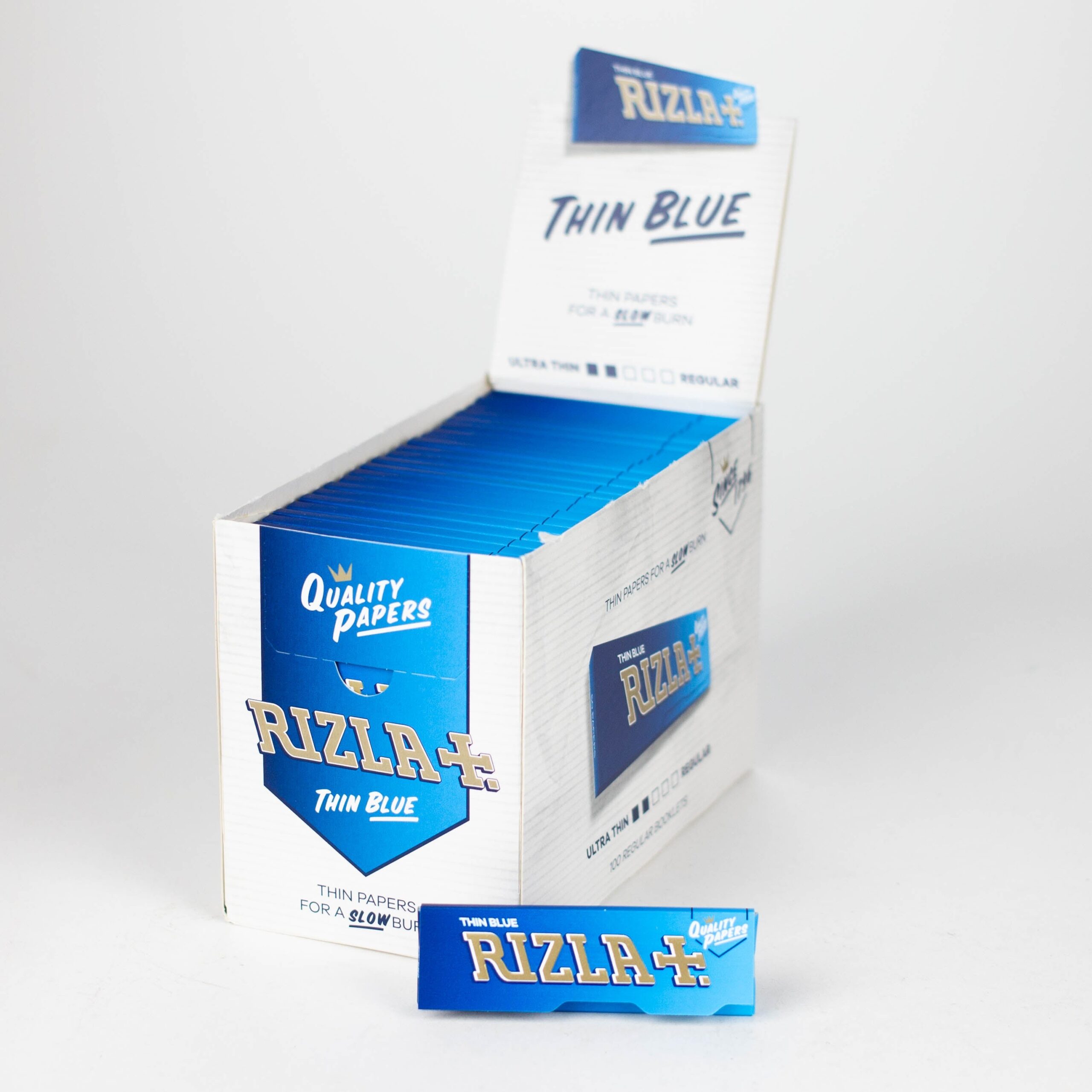 Rizla | Thin Blue Single Wide Size - Box of 100