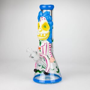 13" Resin 3D Artwork 7mm Clown Glass Beaker