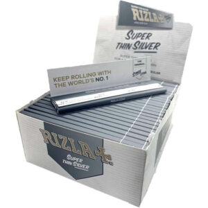 Rizla | Super Thin Silver King Size Box Of 50