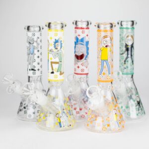 8" Glow In The Dark 4mm Glass Bong