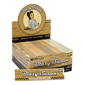 Blazy Susan | Unbleached King Size Slim Rolling Paper - Box of 50
