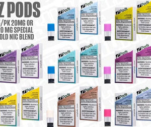 Zpods STLTH Compatible - GB Ice - Supreme Nic Blend 20MG with 50 MG Throat Hit