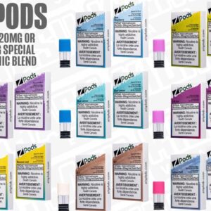 Z pods STLTH Compatible -  Peach Watermelon - Supreme Nic Blend 20MG with 50MG Throat Hit