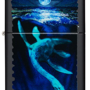 Zippo Lighter -  Black Light Loch Ness Design