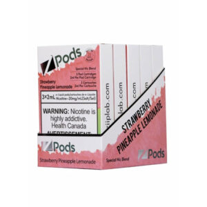 Z pods STLTH Compatible -  Strawberry Pineapple Lemon - Supreme Nic Blend 20MG with 50MG Throat Hit