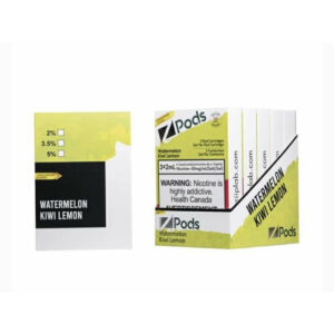 Z pods STLTH Compatible - Watermelon Kiwi Lemon - Supreme Nic Blend 20MG with 50MG Throat Hit