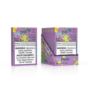 Z pods STLTH Compatible - Black Grape Berry - Supreme Nic Blend 20MG with 50MG Throat Hit