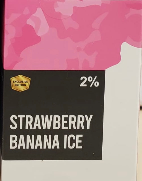 Zpods STLTH Compatible - Strawberry Banana ICE - Supreme Nic Blend 20MG with 50 MG Throat Hit