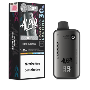 Flavour Beast Alpha 80K Disposable Vape - Bomb Blue Razz - Nicotine Free