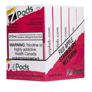 Z pods STLTH Compatible - Fuji Apple Strawberry Nectarine - Supreme Nic Blend 20MG with 50MG Throat Hit