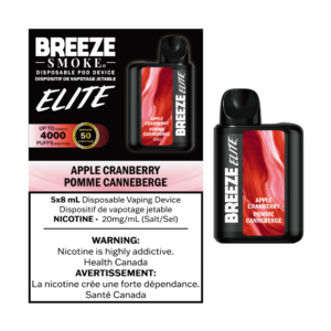Breeze Elite Disposable Vape - Apple Cranberry - 4000 Puffs