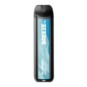 Breeze Pro Disposable Vape - Blueberry Mint - 2000 Puffs - Zero Nicotine - Zero Nicotine