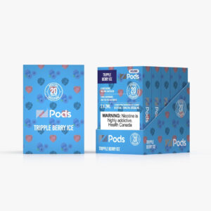 Z pods STLTH Compatible - Tripple Berry Ice - Supreme Nic Blend 20MG with 50MG Throat Hit