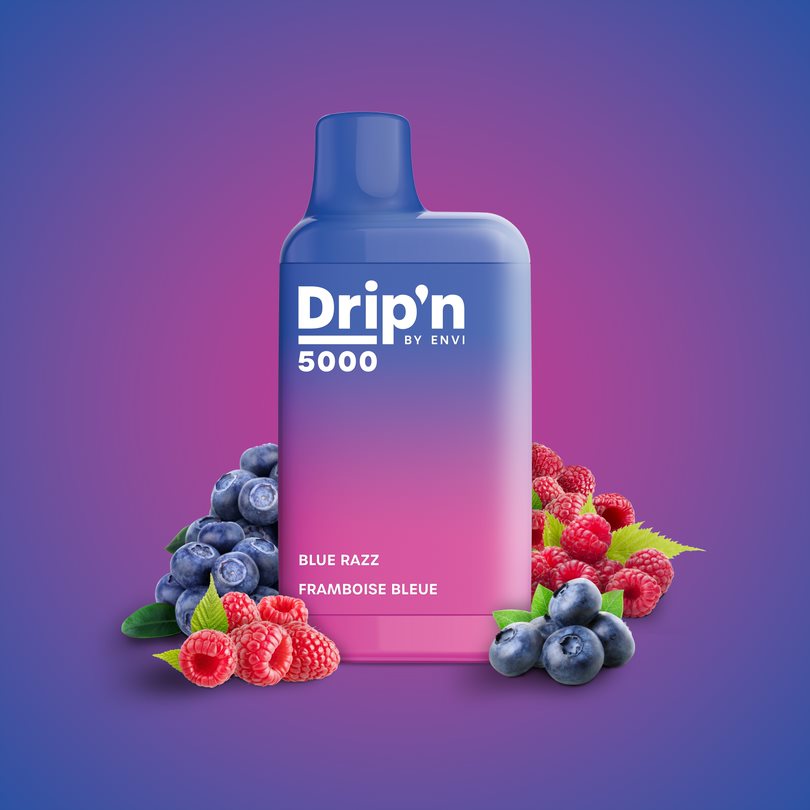 Drip'n by Envi Blue Razz Disposable Vape - Blue Razz