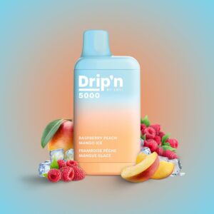 Drip'n by Envi Raspberry Peach Mango ICE Disposable Vape - Raspberry Peach Mango ICE