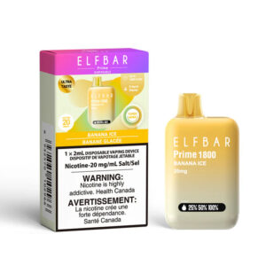 Elf Bar Disposable Vape - 1800 Puffs - Banana Ice