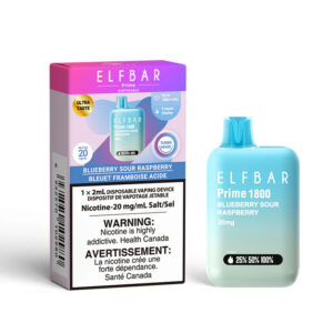 Elf Bar Disposable Vape - 1800 Puffs - Blue Sour Raspberry