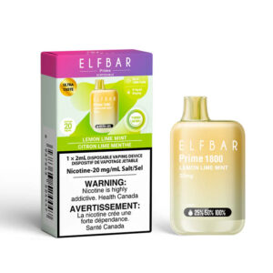 Elf Bar Disposable Vape - 1800 Puffs - Lemon Lime Mint