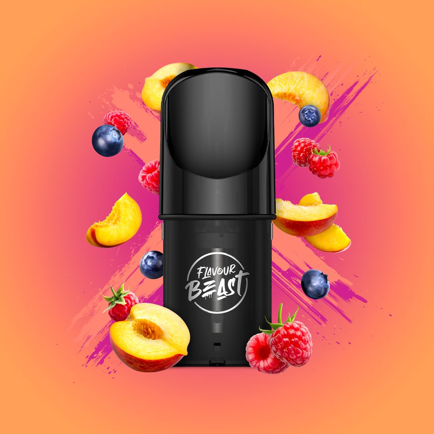 Flavour Beast Pods - STLTH Compatible - Packin' Peach Berry - 20 MG