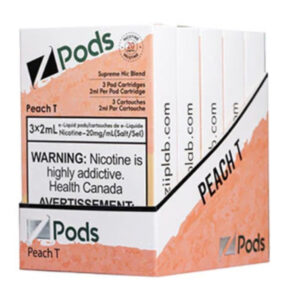 Z pods STLTH Compatible - Peach T - Supreme Nic Blend 20MG with 50MG Throat Hit