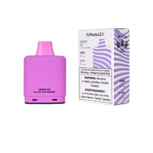 ZPODS LEX Pod System - 10K Puff Vape Pods - Grape Ice