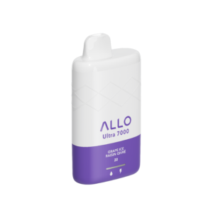 Allo Ultra - 7000 Puffs - Rechargeable Disposable Vape - Grape Ice