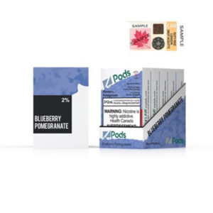 Z pods STLTH Compatible -  Blueberry Pomegranate - Supreme Nic Blend 20 MG with 50 MG Throat Hit