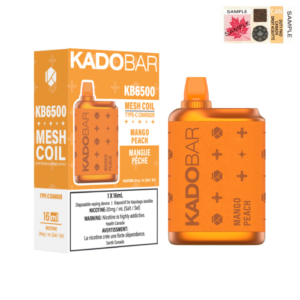 KADO BAR DISPOSABLE VAPE (6500 PUFFS) - Mango Peach