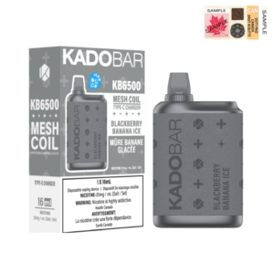 KADO BAR DISPOSABLE VAPE (6500 PUFFS) - Blackberry Banana Ice