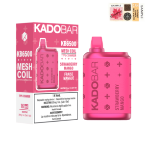 KADO BAR DISPOSABLE VAPE (6500 PUFFS) - Strawberry Mango