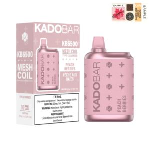 KADO BAR DISPOSABLE VAPE (6500 PUFFS) - Peach Berries
