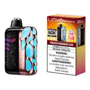Linvo Rave 60K Disposable Vape - 20 ML - Peach Mango Ice