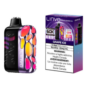 Linvo Rave 60K Disposable Vape - 20 ML - Grape Ice